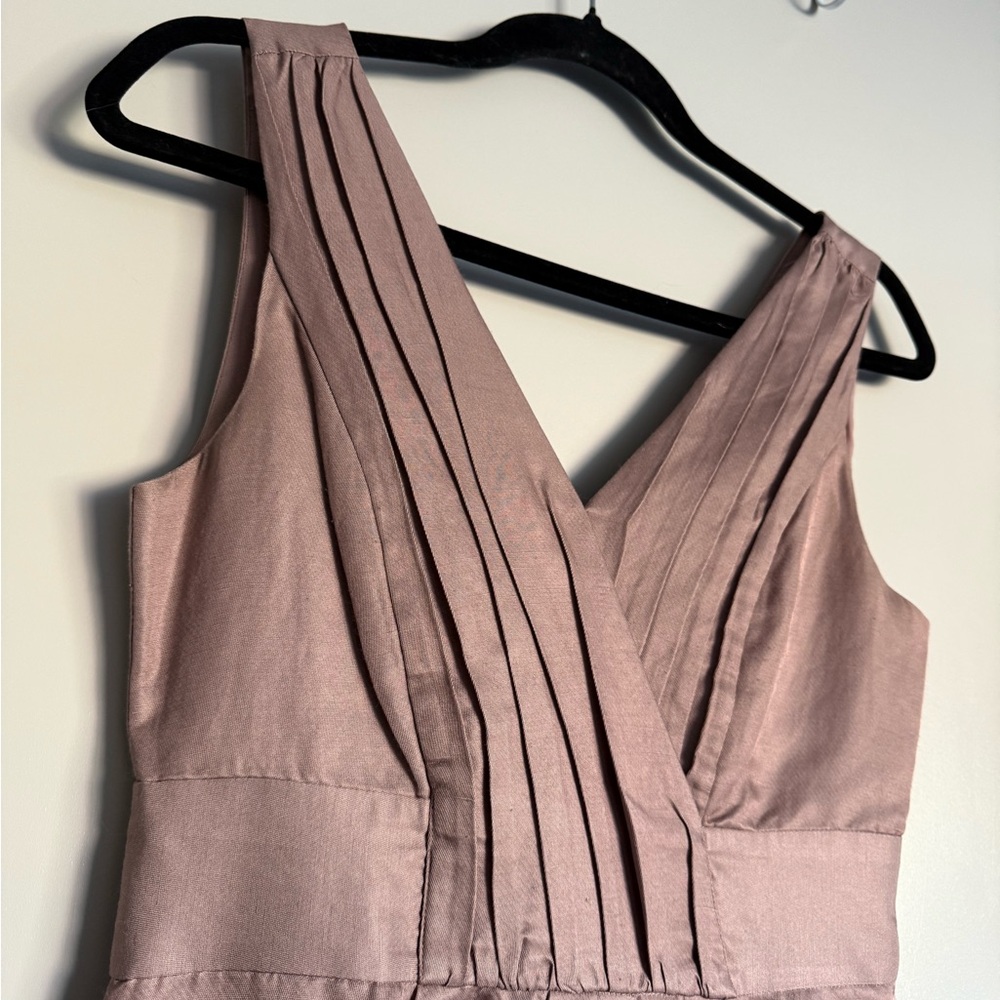 Banana Republic Pink Sheath V-Neck Mini Dress
